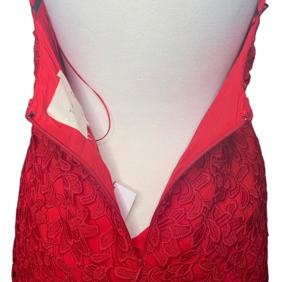 NWT The Jetset Diaries Private Beach Mini Dress in Crimson Small Sleeveless - Picture 9 of 9